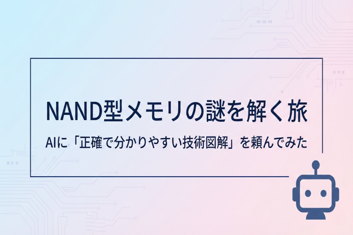 NAND型メモリの謎を解く旅 - AIに「正確で分かりやすい技術図解」を頼んでみた